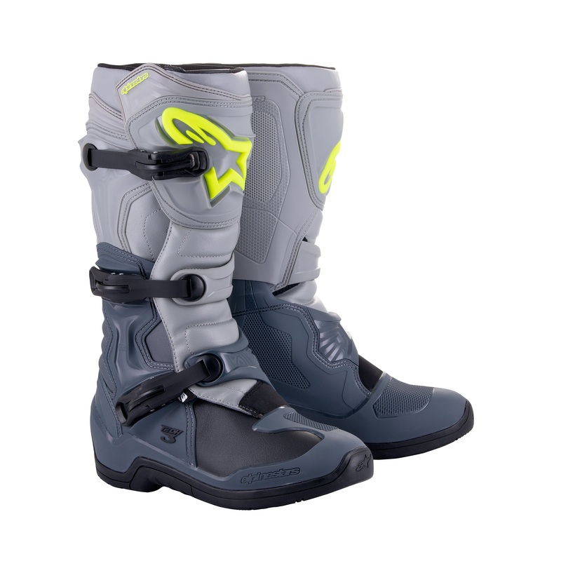 Alpinestars Tech 3 – Dark Gray Light Gray Black Boots US 10 / EU 44.5