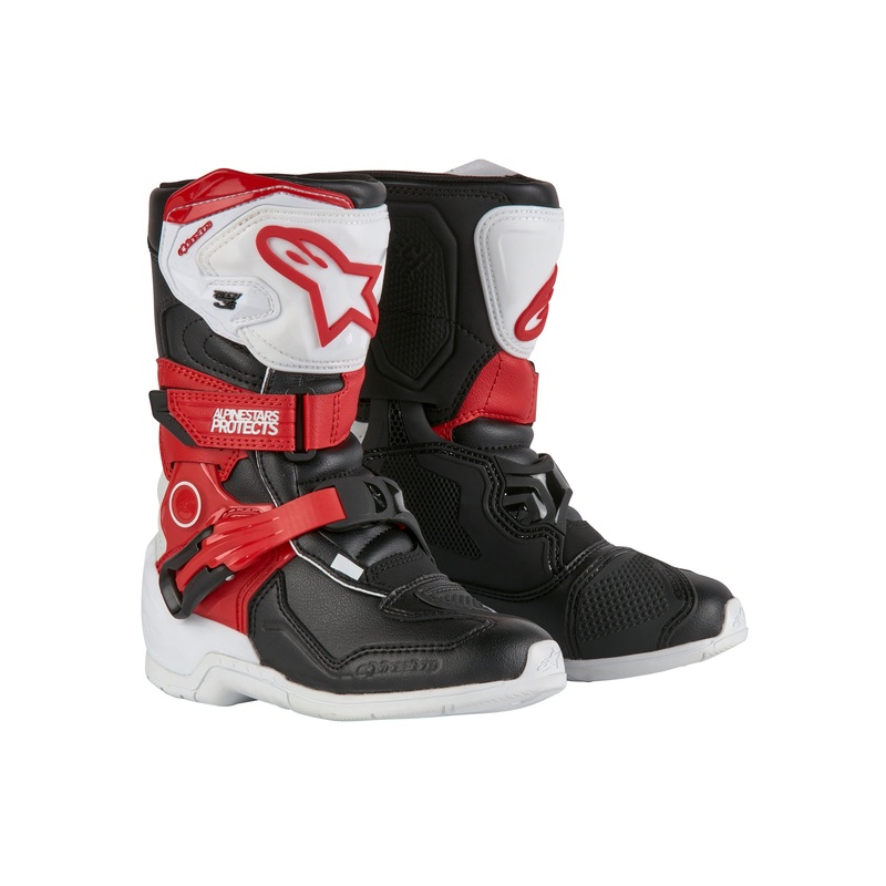 Alpinestars Tech 3S Kids – White Black Bright Red Boots US 1 / EU 33
