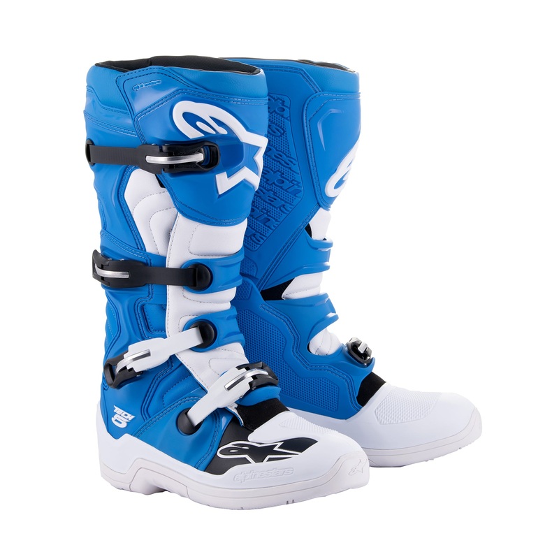 Alpinestars Tech 5 – Blue White Boots US 10 / EU 44.5
