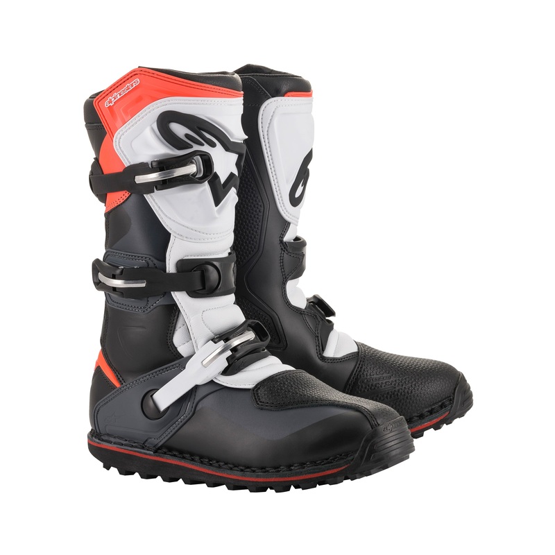Alpinestars Tech T – Black Gray Red Fluo Boots US 10 / EU 44.5