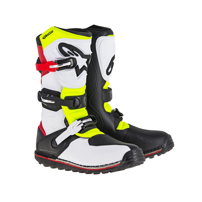 Alpinestars Tech T – White Red Yellow Fluo Black Boots US 10 / EU 44.5