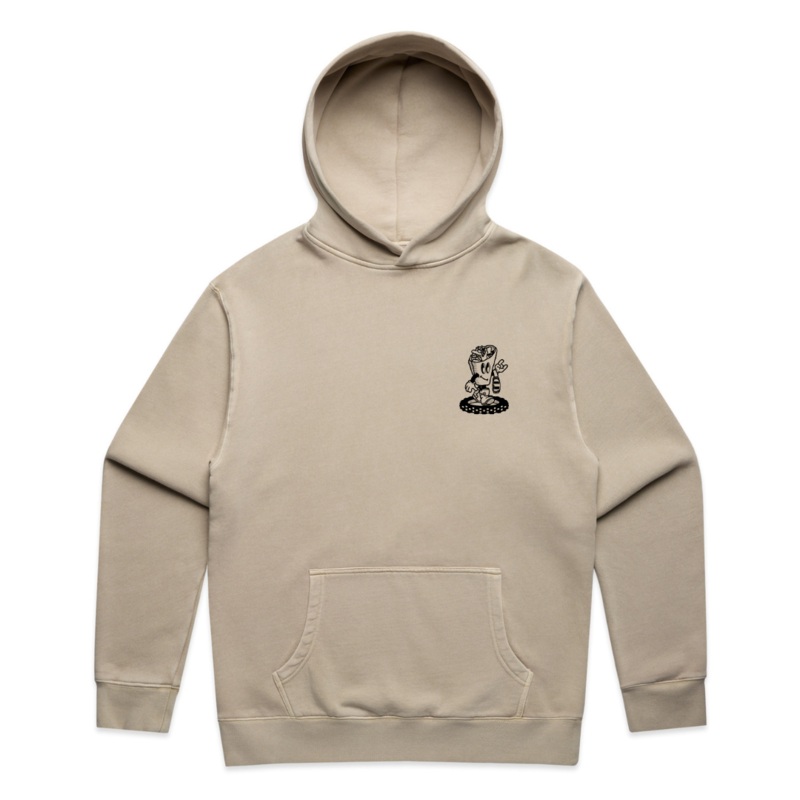 Bikes & Burritos Hoodie Small Faded Taupe