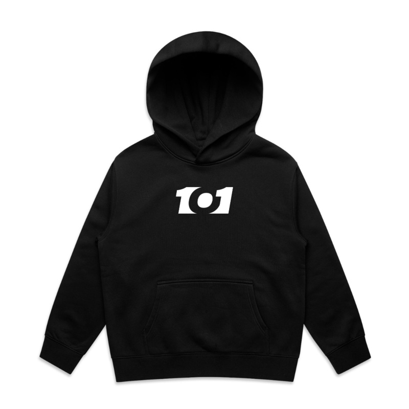 Kids Stamp 101 Hoodie 8 Black