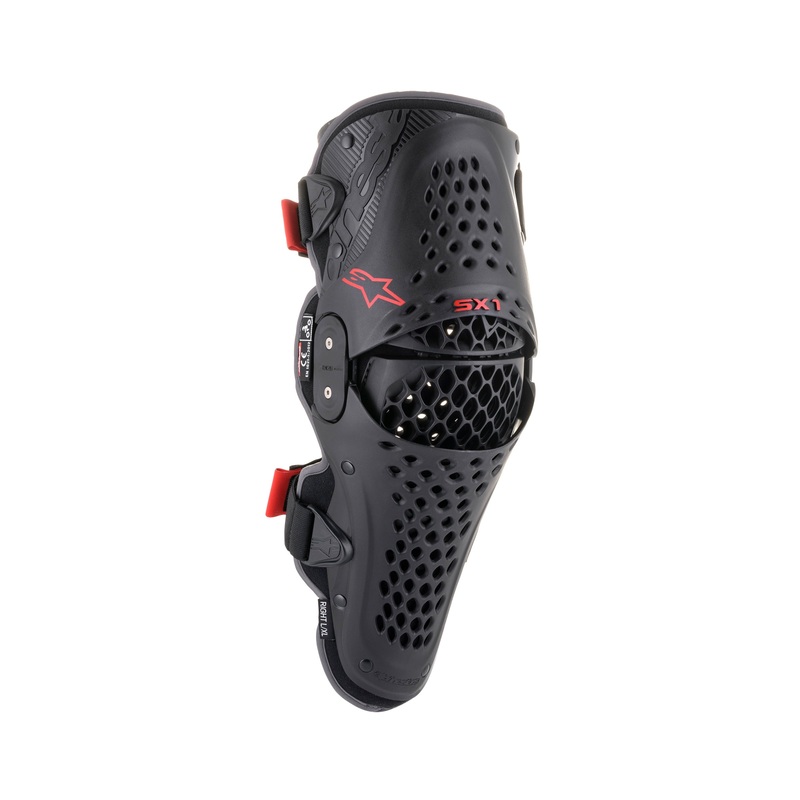 Alpinestars SX-1 V2 Knee Protector – Black Red L/XL