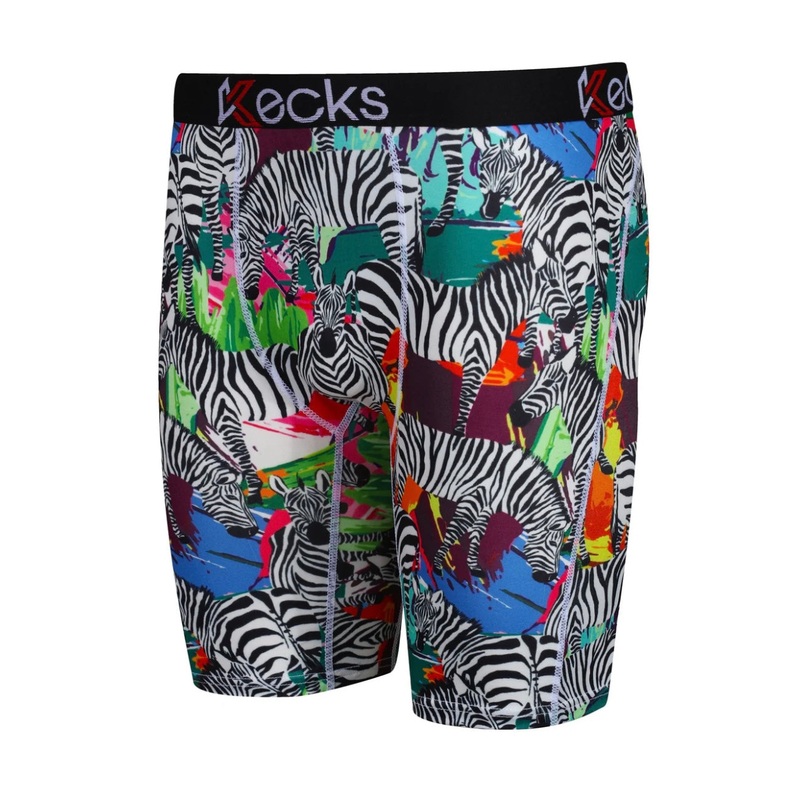 Kids Funky Zebra Boxer Shorts SMALL 6-8