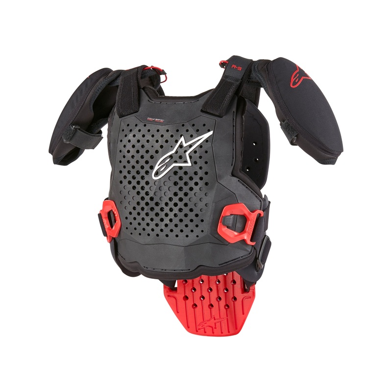 Alpinestars A-5 S V2 Youth Chest Protector – Black White Red L/XL