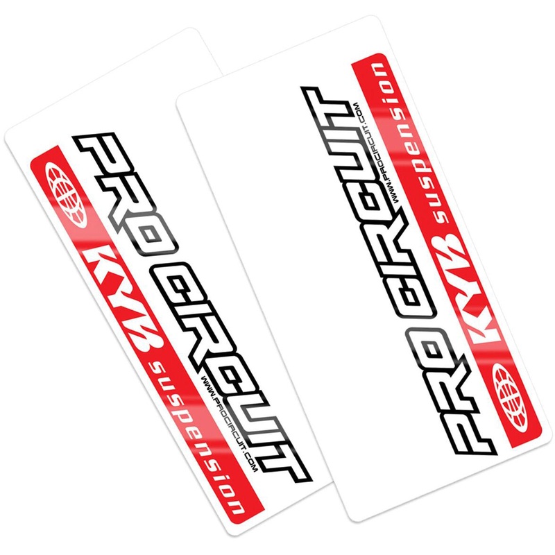 Kayaba Fork decal Red One size Red
