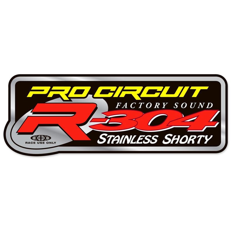R-304 Shorty silencer decal One size Red / Black / Yellow