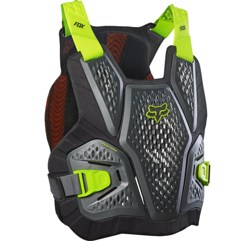 Raceframe Impact Soft Back CE D3O Chest Guard – Grey Grey S/M