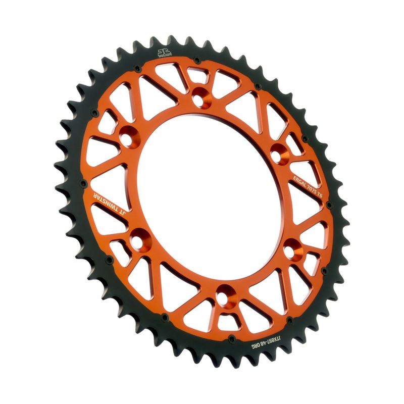 JTX897.49 Orange Twinstar Rear Sprocket