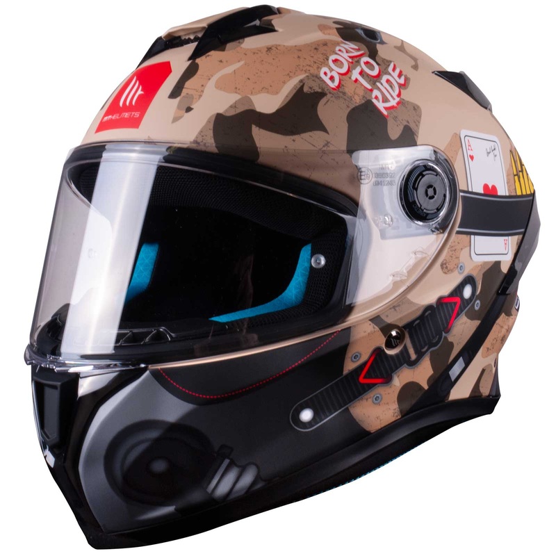 MT Targo S Patton A2 Matt Sand Camo Full Face Helmet Camo S / 56cm