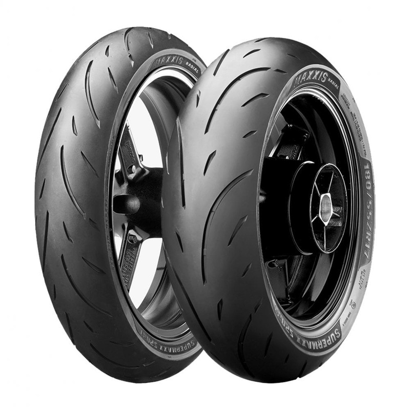 Maxxis Supermaxx Sport Tyre Pair – 120/70ZR17 58W & 180/55ZR17 73W