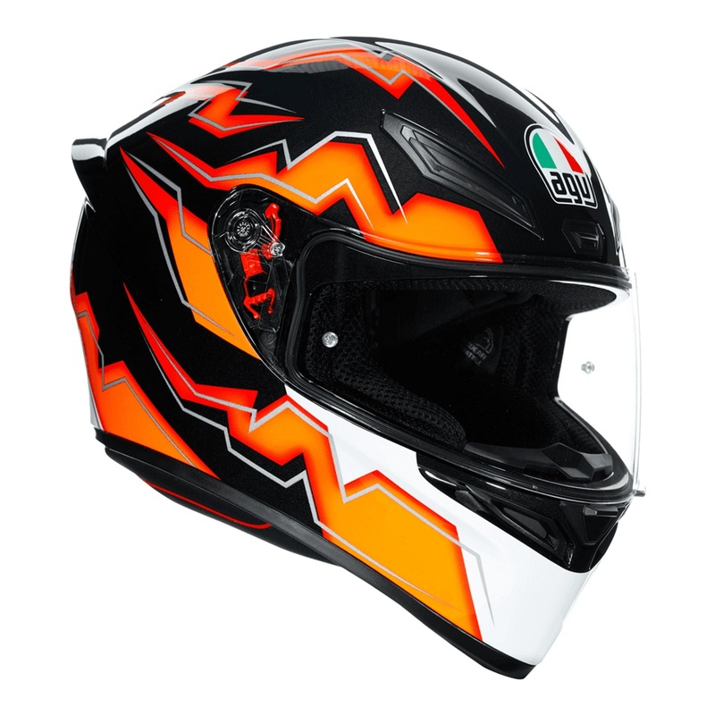 AGV K1 Kripton Full Face Helmet Black Red Red XS / 54cm