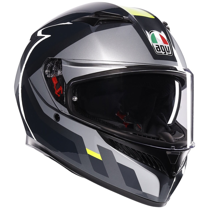 AGV K3 ECE 22.06 Shade Grey Fluorescent Yellow Full Face Helmet Grey 2XL / 64