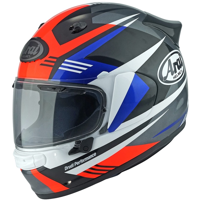 Arai Quantic Mark Red Blue Full Face Helmet Red L / 60cm