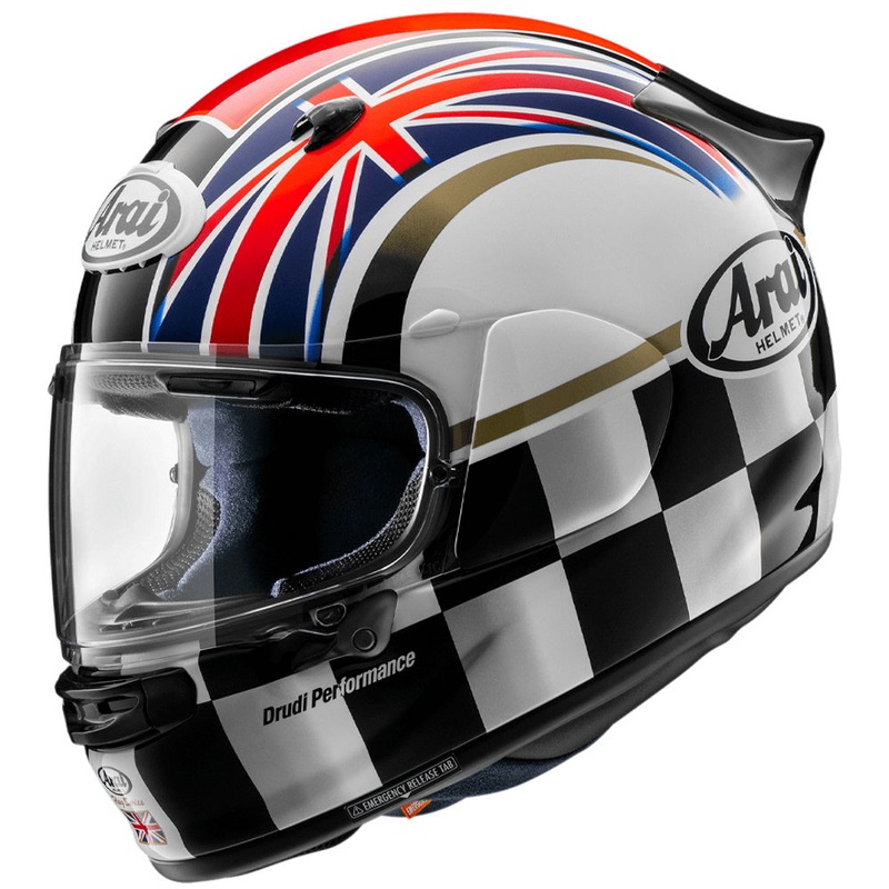 Arai Quantic Podium Full Face Helmet UK Flag Black L / 59-60cm