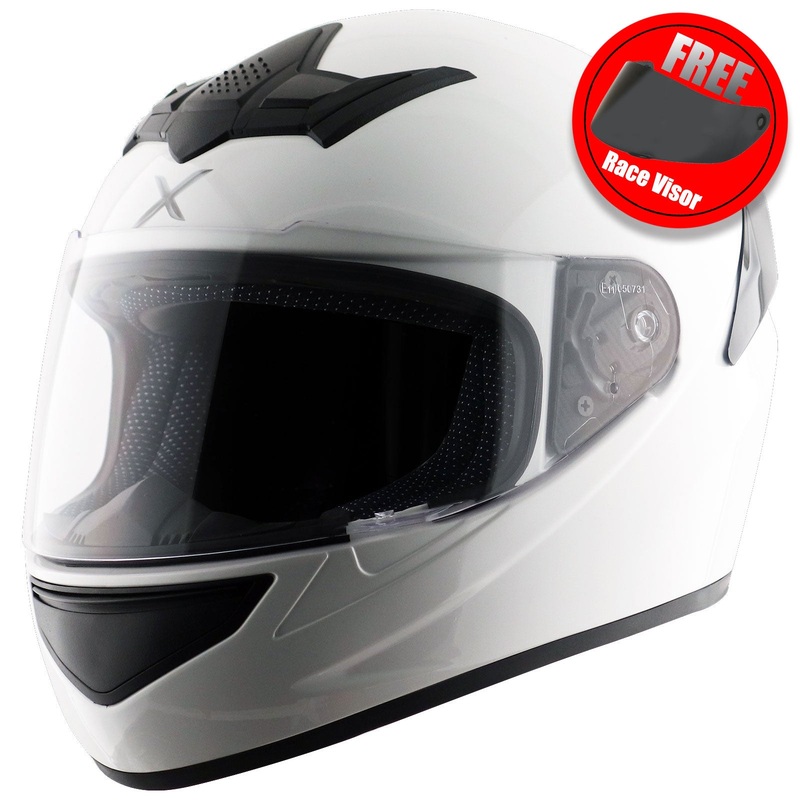 Axor Rage Solid Gloss White Full Face Helmet White M / 58cm
