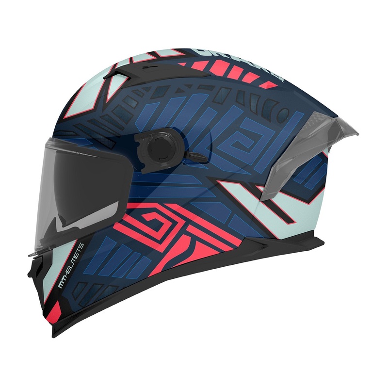MT Braker SV Zebra C7 Matt Black Blue Full Face Helmet Matt Black XS / 54cm