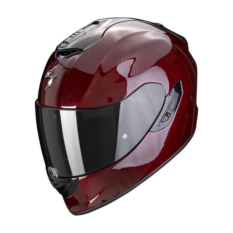 Scorpion Exo 1400 Evo Carbon Full Face Helmet Red Red XS / 53-54cm