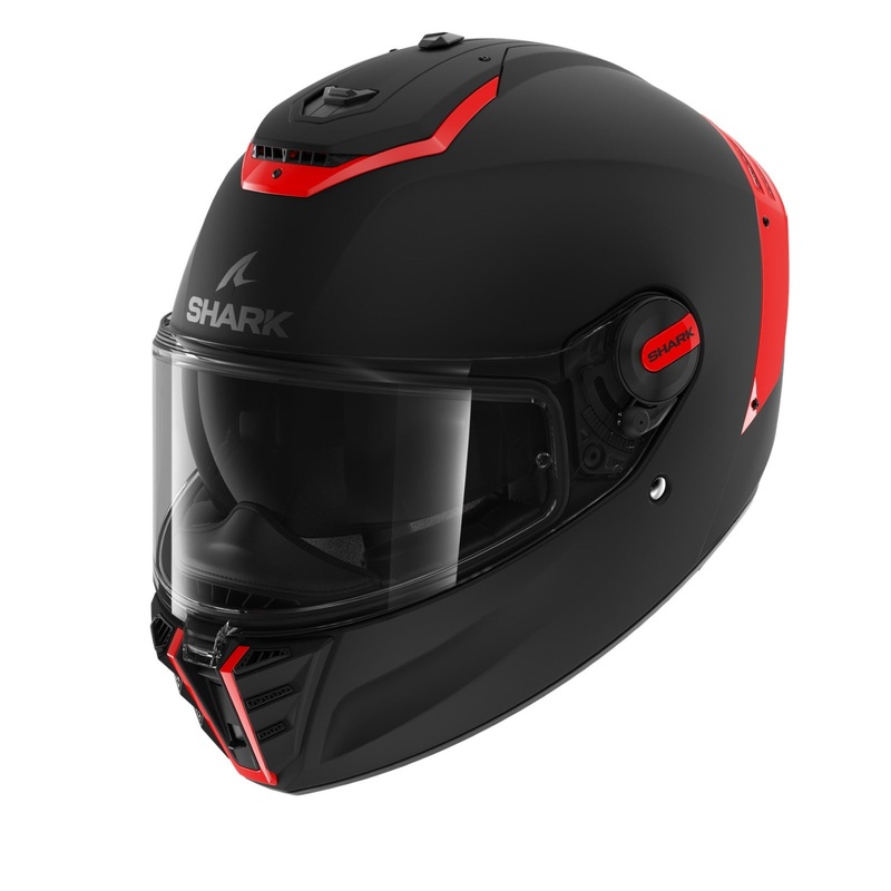 Shark Spartan RS Blank Black Red Full Face Helmet Matt Black XS / 54cm