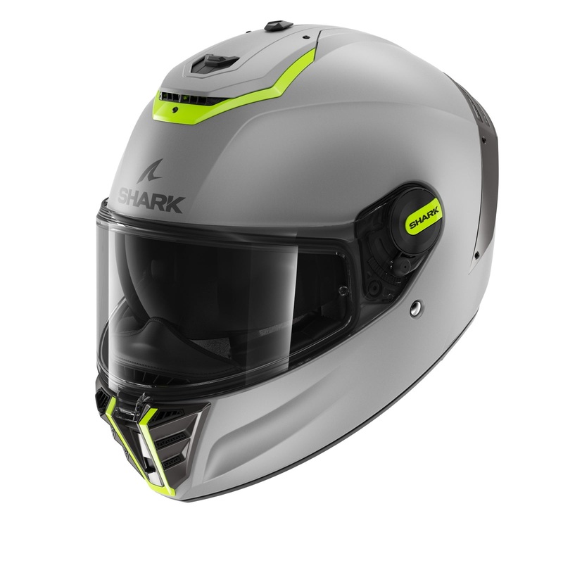Shark Spartan RS Blank Matt Grey Green Full Face Helmet Grey XS / 54cm