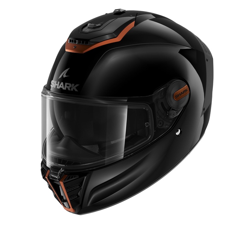 Shark Spartan RS Blank SP Black Orange Full Face Helmet Black XS / 54cm