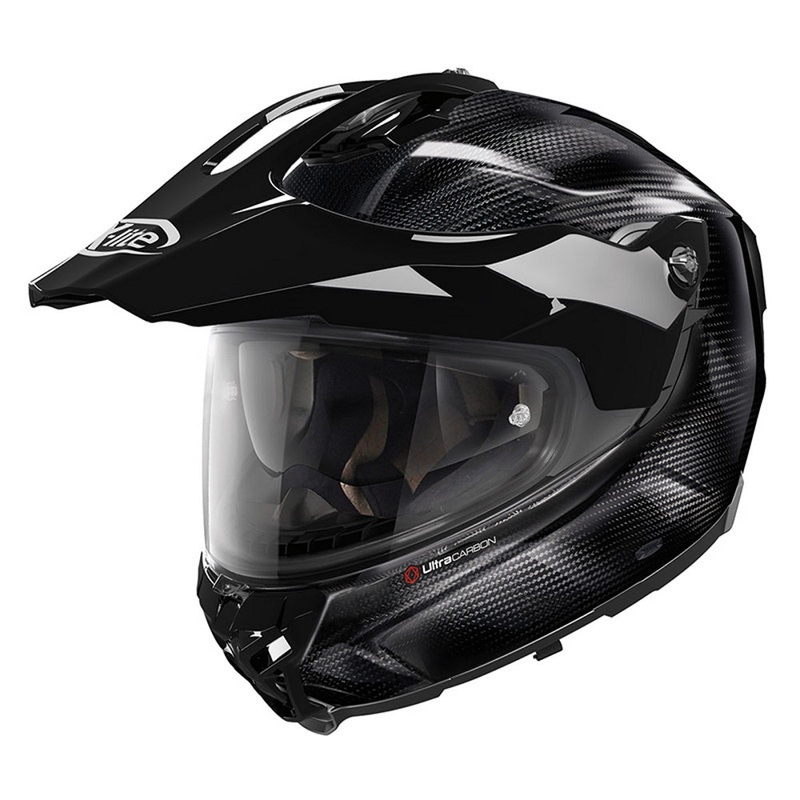 X-Lite X-552 Ultra Carbon Puro N-Com 001 Dual Sport Helmet Black / Carbon Carbon L / 59-60cm