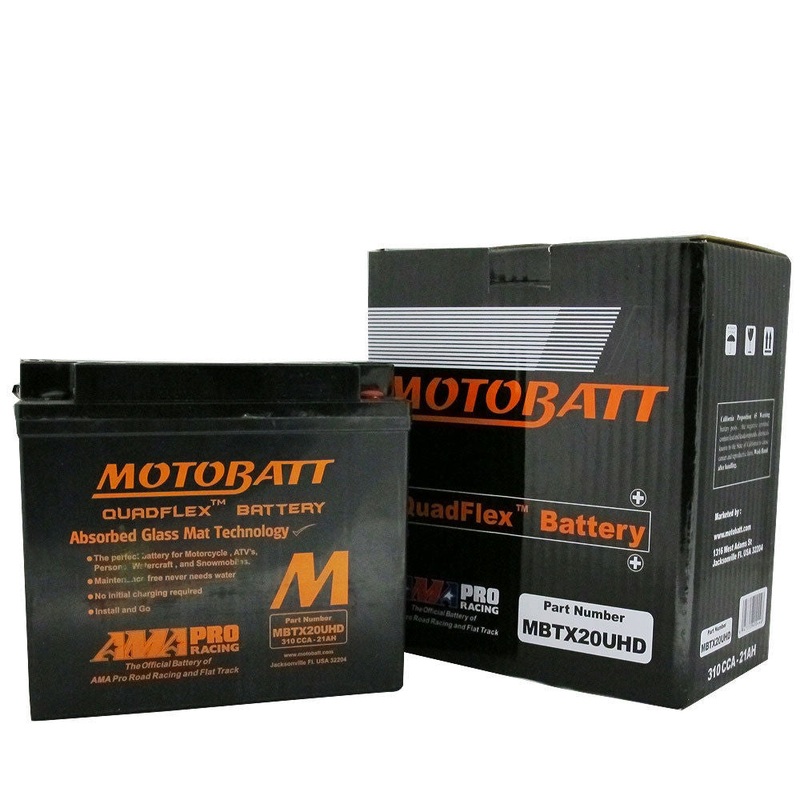 MBTX20UHD Black Motobatt Battery