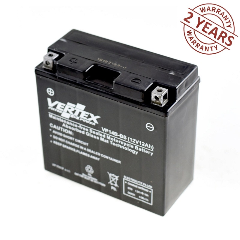 Vertex VP14B-BS AGM Battery YT14-B4