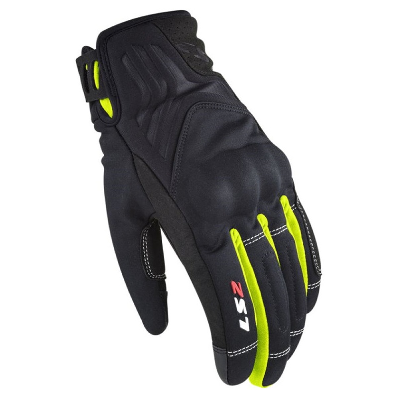 LS2 Jet II Ladies Gloves Black Yellow L Black