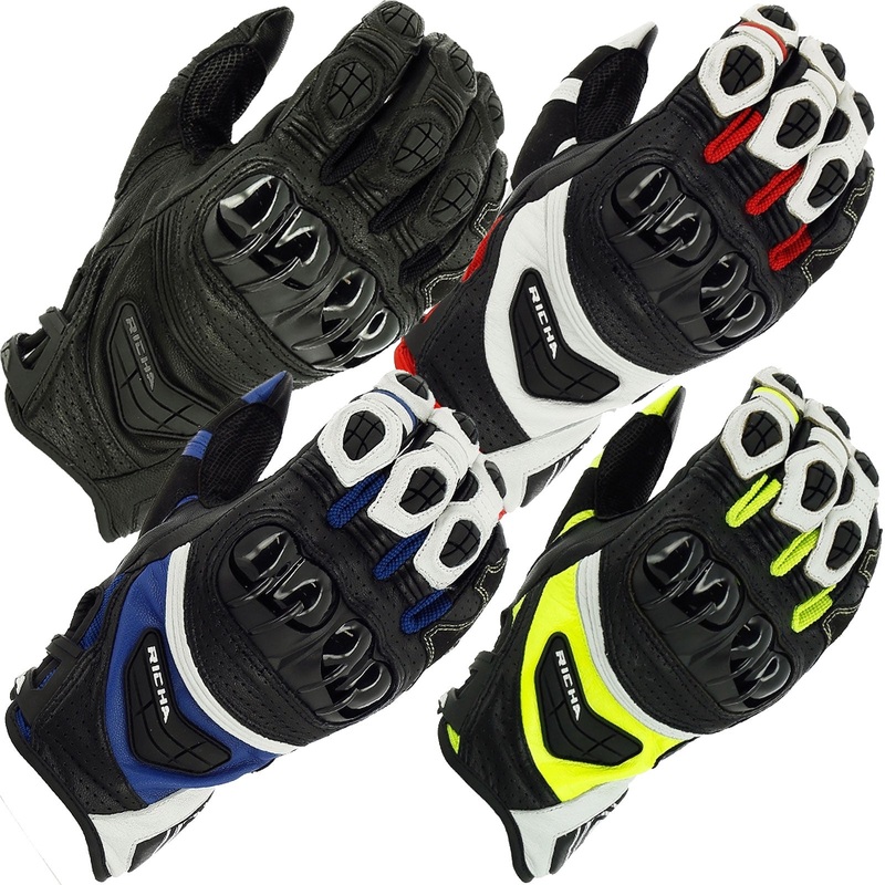 Richa Stealth Leather Gloves S Yellow