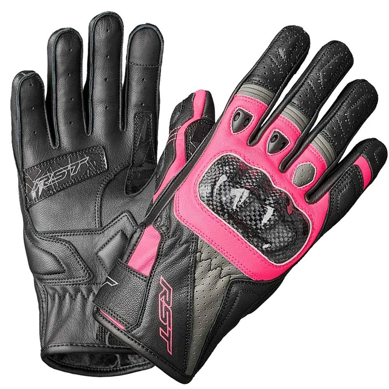 RST Stunt 3 Ladies Glove Black Pink Grey S Pink