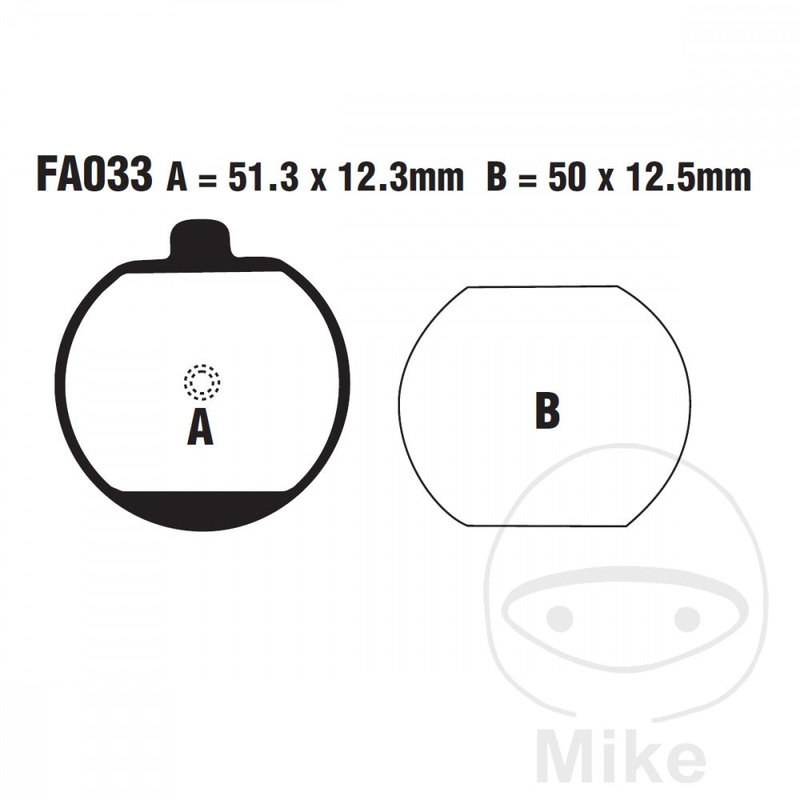 FA033 EBC Standard Organic Brake Pads