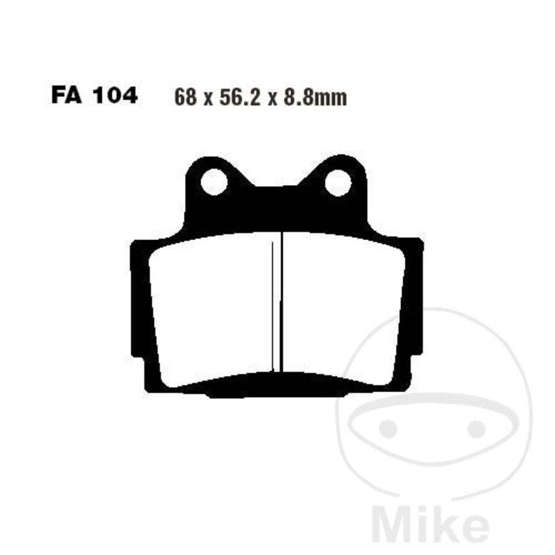 FA104 EBC Standard Organic Brake Pads