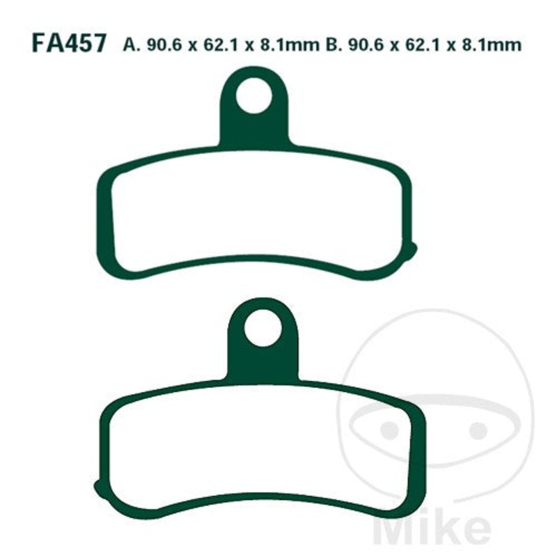 FA457 HH EBC Double-H Sintered Brake Pads