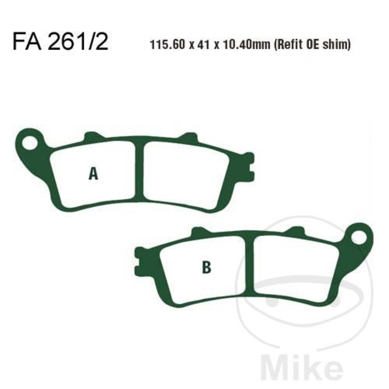 FA261/2 HH EBC Double-H Sintered Brake Pads
