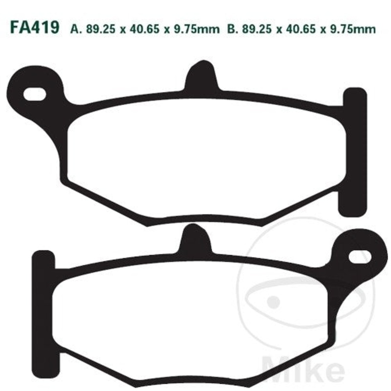 FA419 HH EBC Double-H Sintered Brake Pads