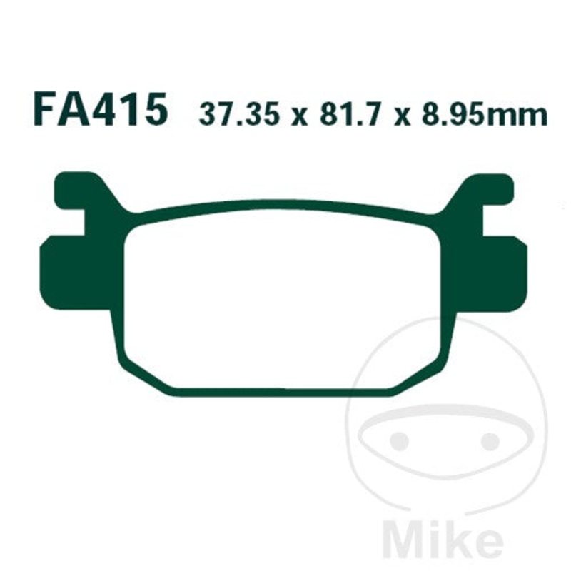 SFA415 HH EBC Double-H Scooter Sintered Brake Pads