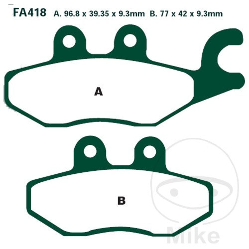 SFA418 EBC Organic Scooter Brake Pads