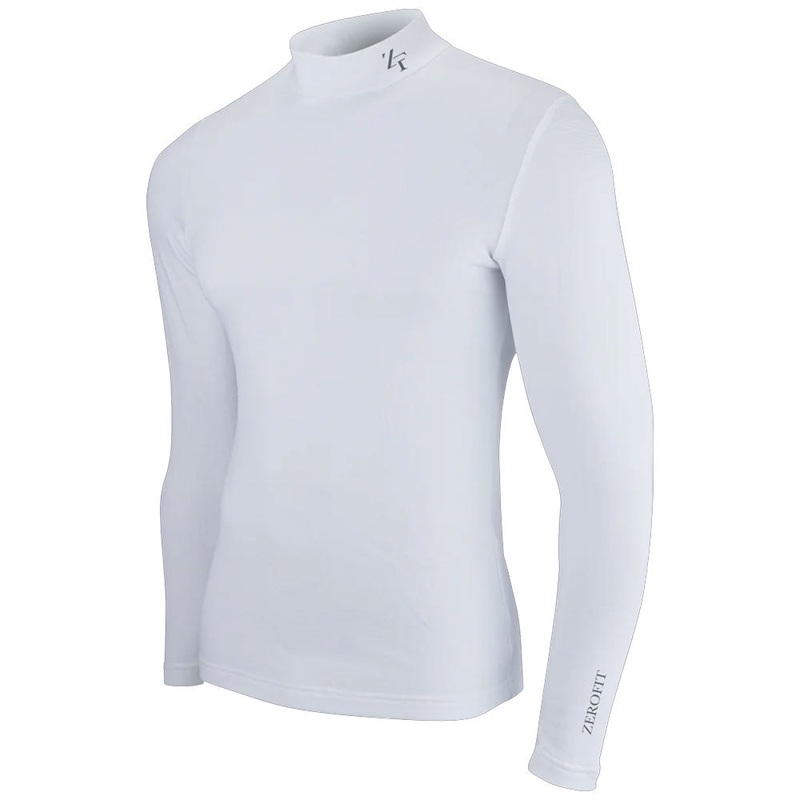 Zerofit Move Heatrub Baselayer Top Long Sleeve White White XS
