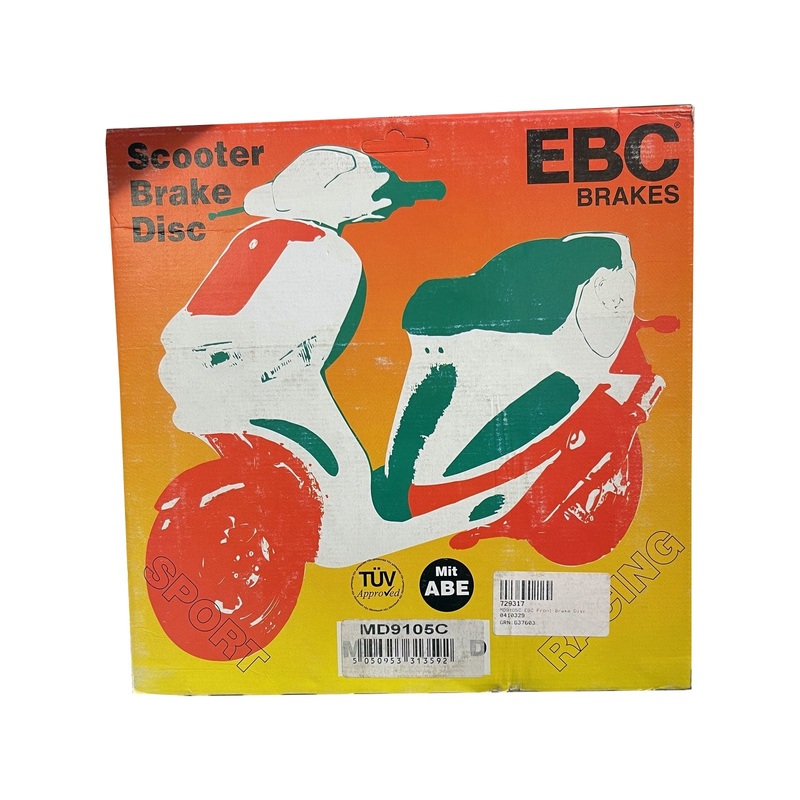 PEUGEOT Ludix Ambition (14″ wheels) 2004 EBC Scooter Front Brake Disc MD9105C