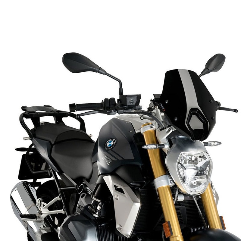 BMW R1250R 19-21 Puig New Gen Sport Screen w/o Support Black