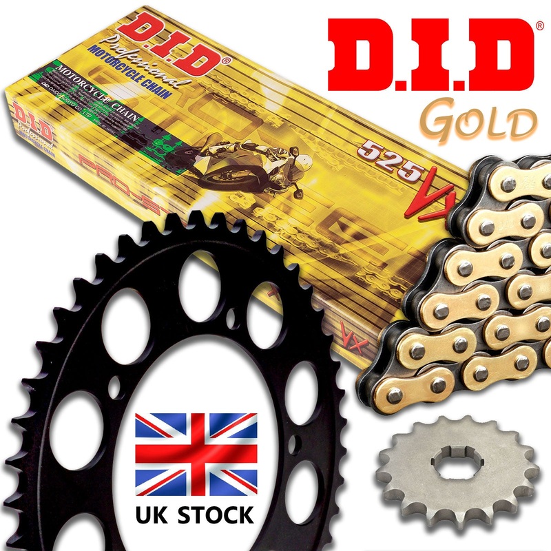 Yamaha MT09 850 MT-09 2016 DID Gold X Ring Chain and Sprocket Kit