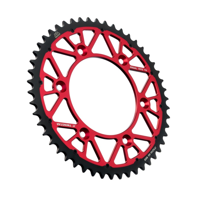 JTX210.50 Red Twinstar Rear Sprocket
