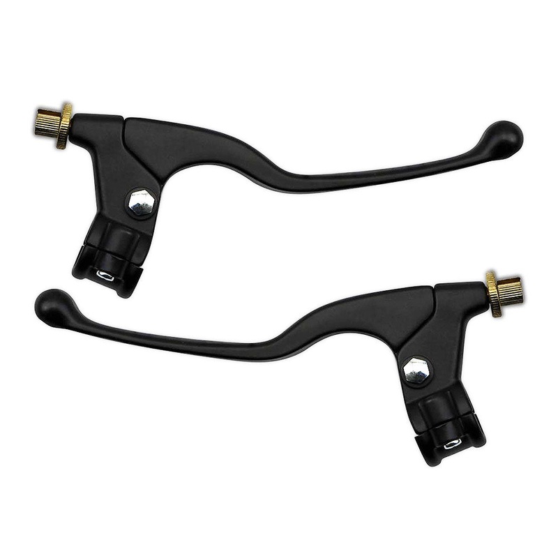 Uni Long Blk Brake/Clutch Lever Set