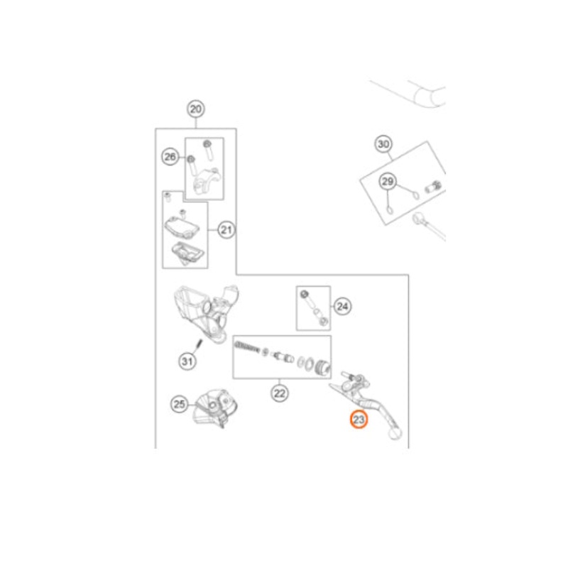 47202031000 Lever Kit SX 85 65 2021 – 2024
