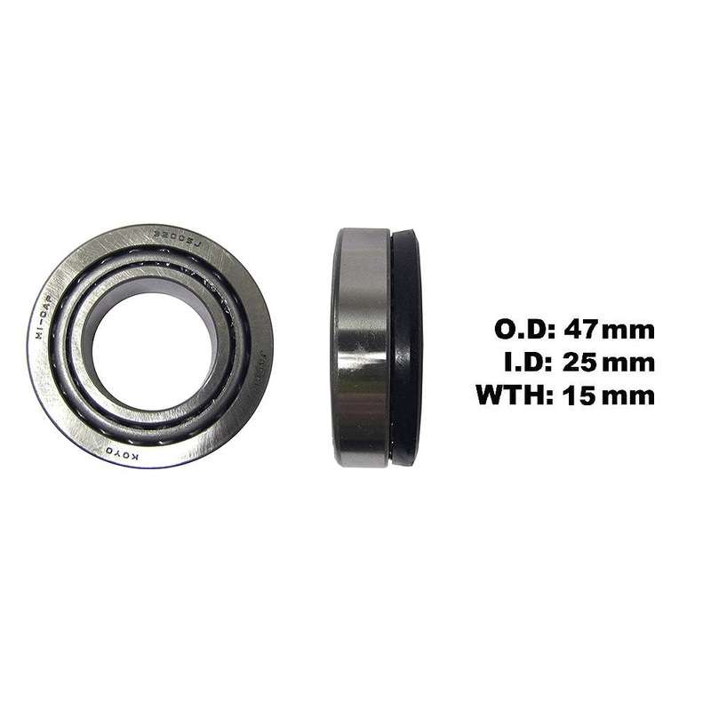 Steering Head Stock Taper Race Bearing (Single) Size 25x47x15mm