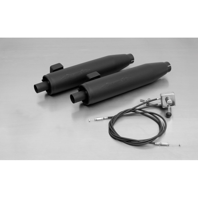 Harley Softail 07 on FXSB FLSTNE FLSTC FXSTB FXSTC Remus Black slip on Silencers