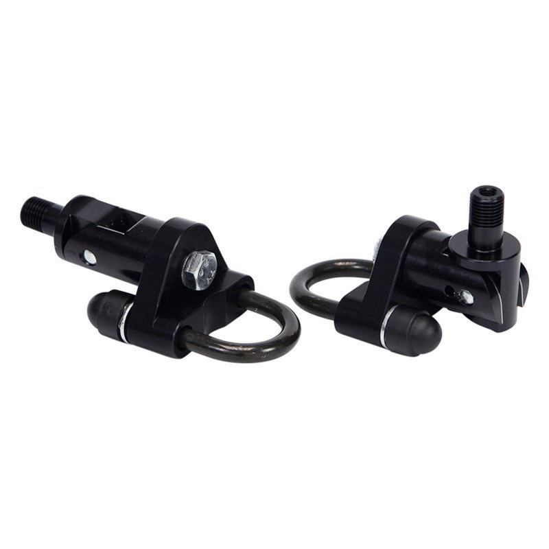 MFW Tube Footpeg Clamps Black