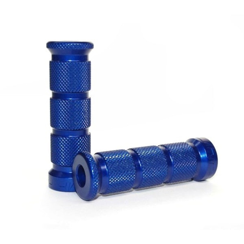 Round Blue Footrests Pair